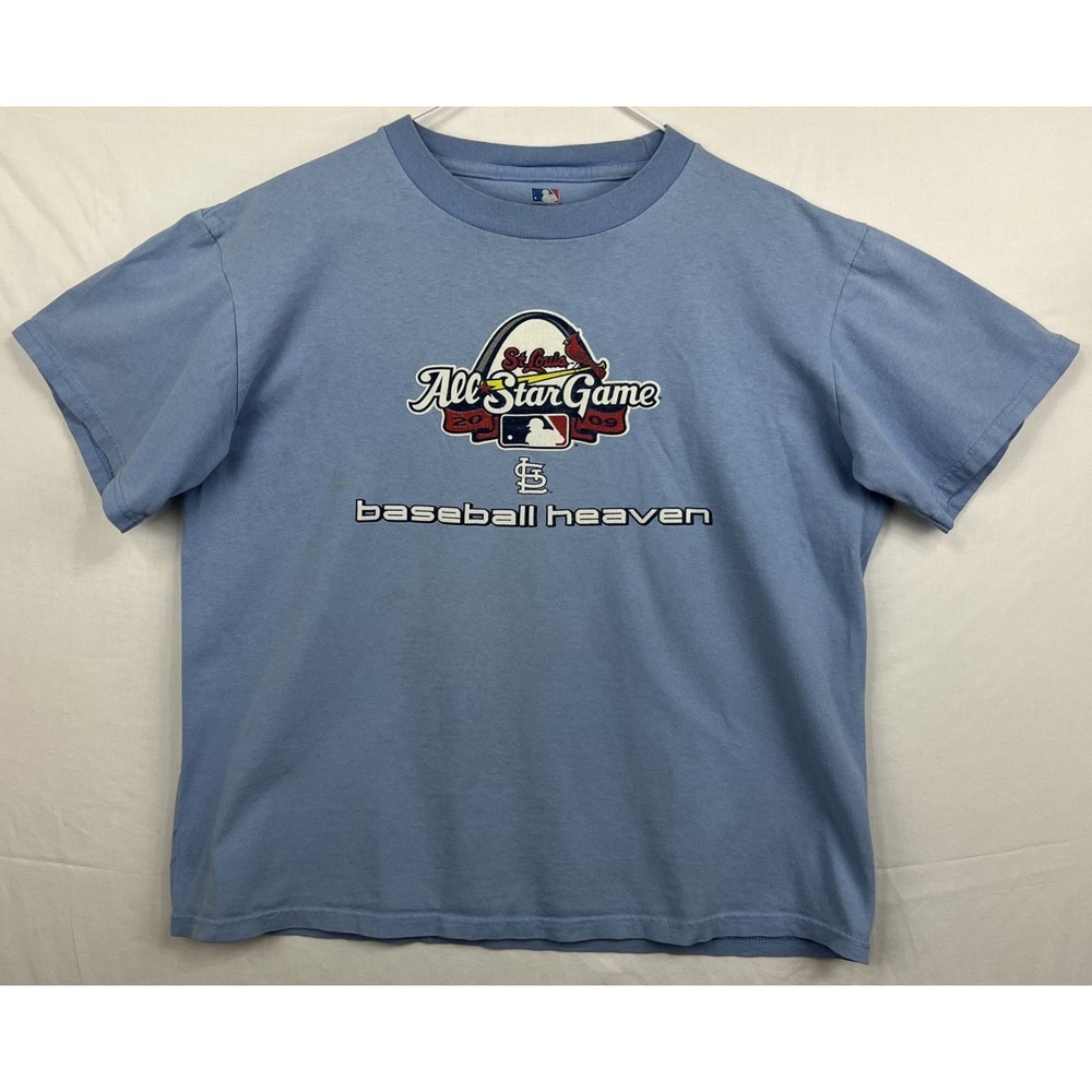 MLB St Louis Cardinals 2009 All Star Game Mens T-Shirt M Blue Baseball Heaven